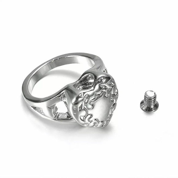 Stainless Steel Cremation Urn Ring Size 7 - Picture 2 of 5
